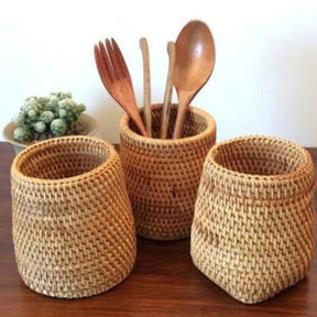 Mini Cesto de Rattan - Ninna Enxovais