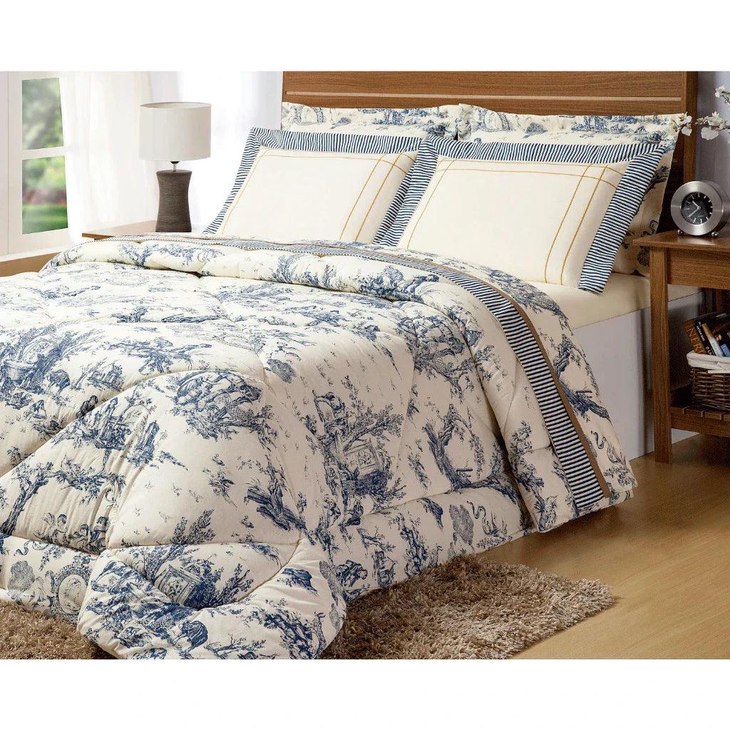 Kit Completo Ninna Rainha - Conforto Premium- Conjunto Tipo Porcelana -  Algodão 1000 fios