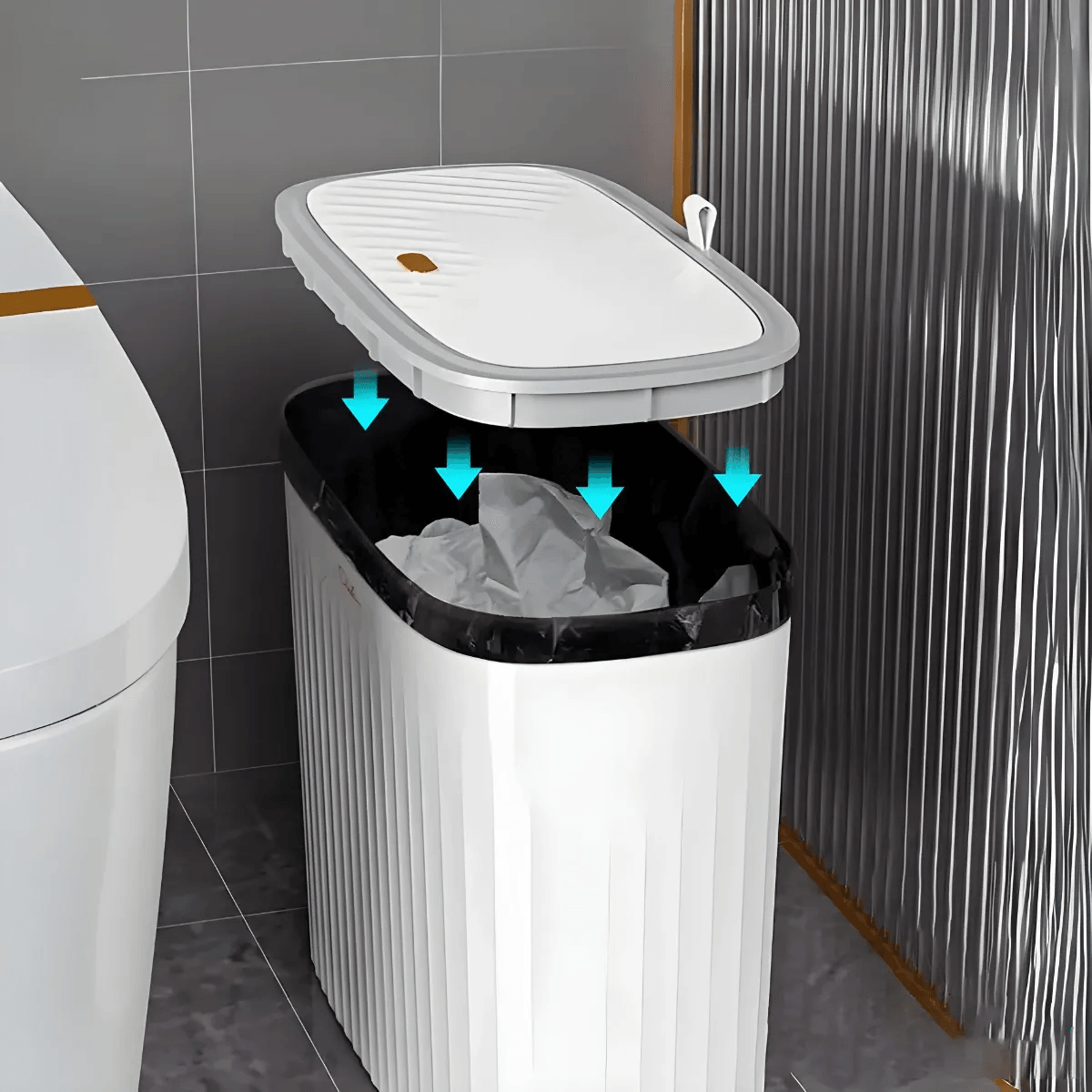 Lixeira Compacta Ninna Enxovais- Abertura por Indução