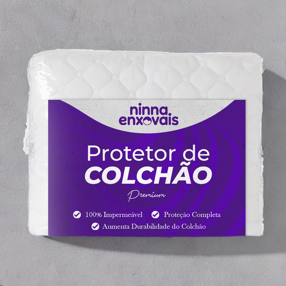 COMPRE 1 LEVE 2 - Protetor de Colchão NINNA- Impermeável - 100% Algodão