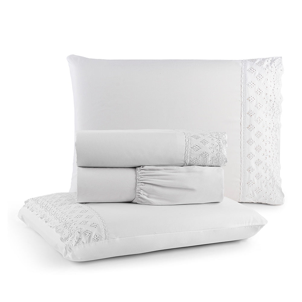 Jogo de Lençol Queen Napoli 300 Fios | Ninna Premium