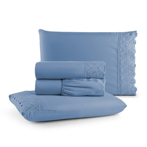 Jogo de Lençol Queen Napoli 300 Fios | Ninna Premium